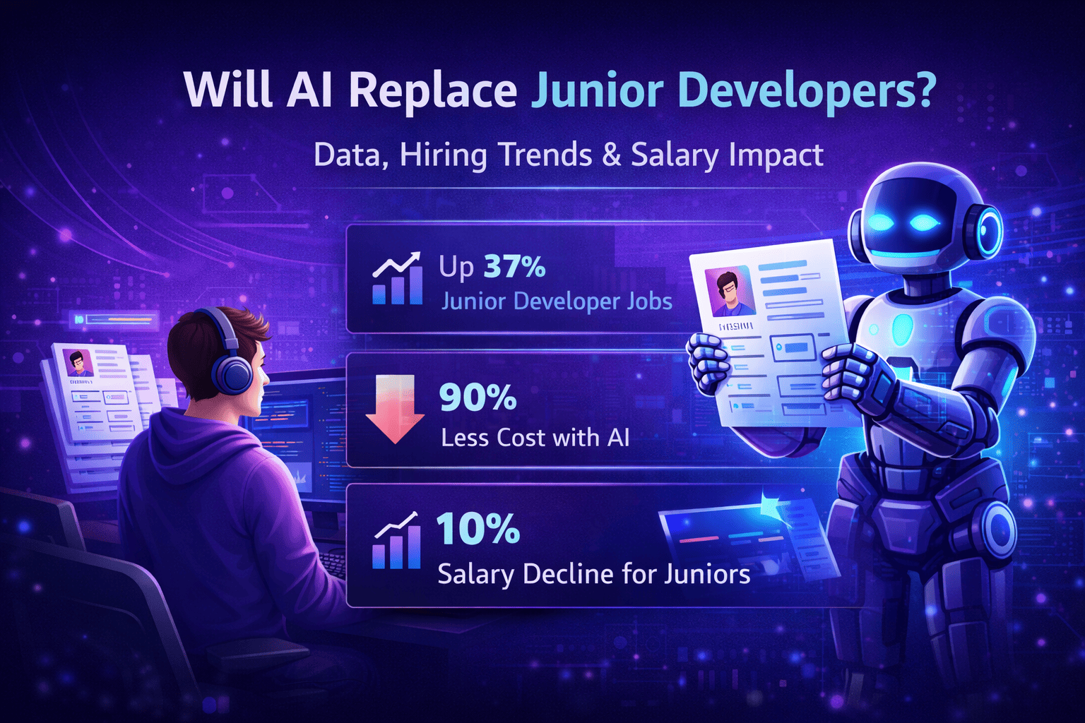Will AI Replace Junior Developers Data, Hiring Trends & Salary Impact